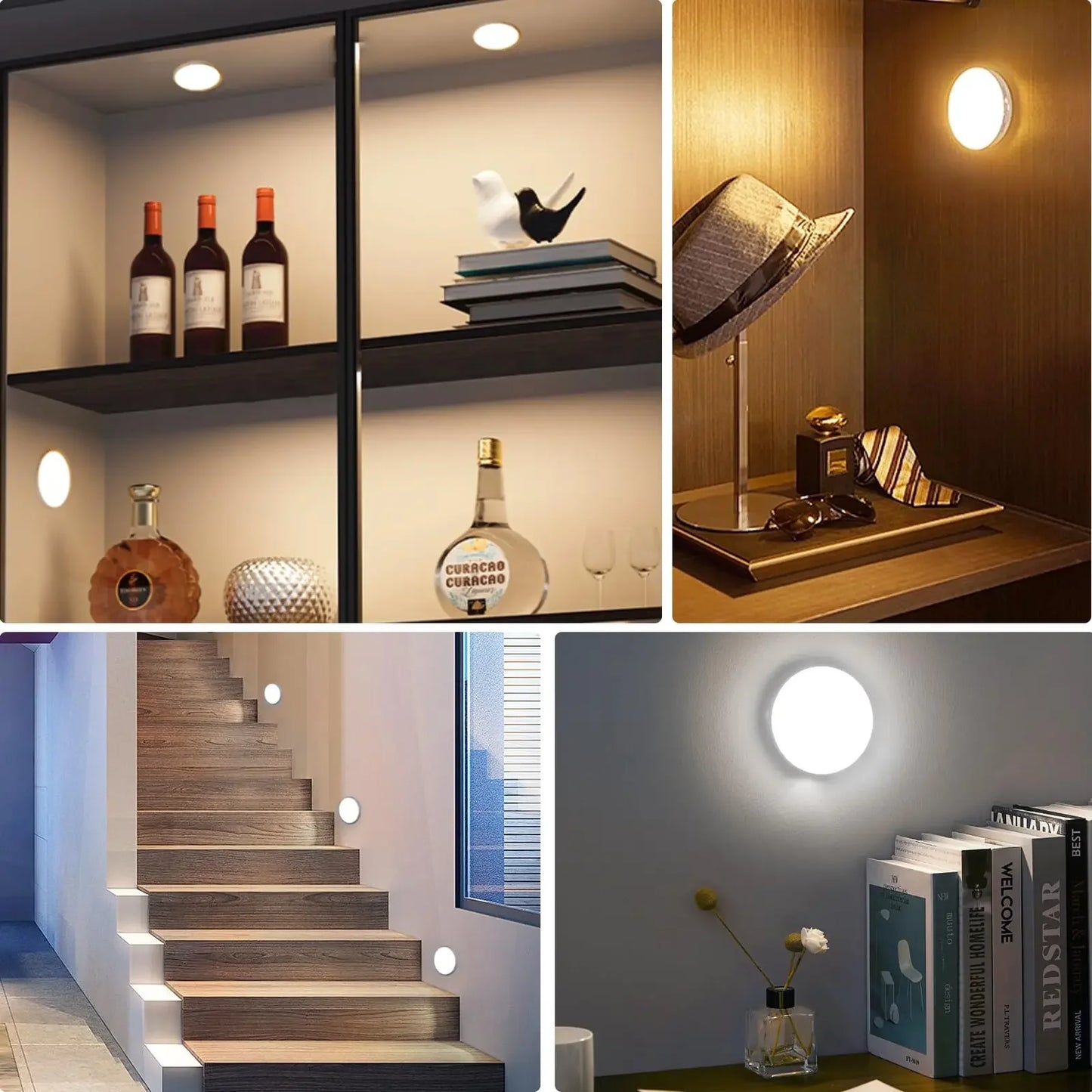 Inteligentna Lampka Nocna LED z Czujnikiem Ruchu